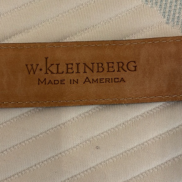 W. kleinberg belt suedes crocodile loop belt - Picture 4 of 5